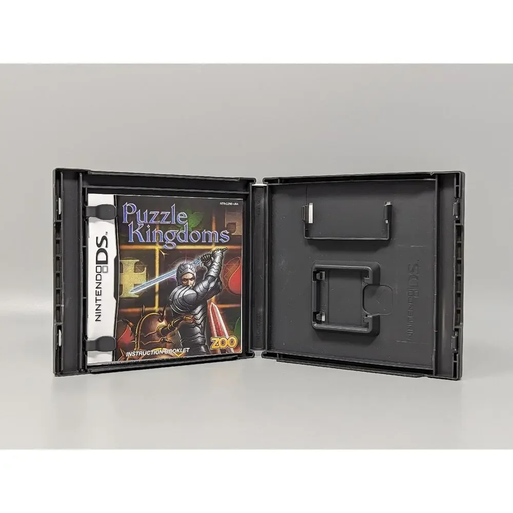 Puzzle Kingdoms Nintendo DS Replacement Case & Manual Only No Game
